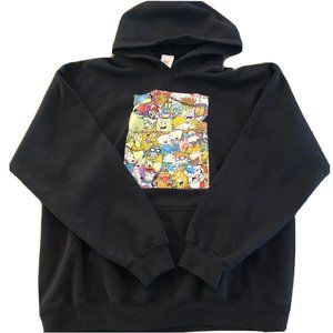 Men's L Ren And Stimpy Catdog Hey Arnold Nickelodeon And More Hoodie Black